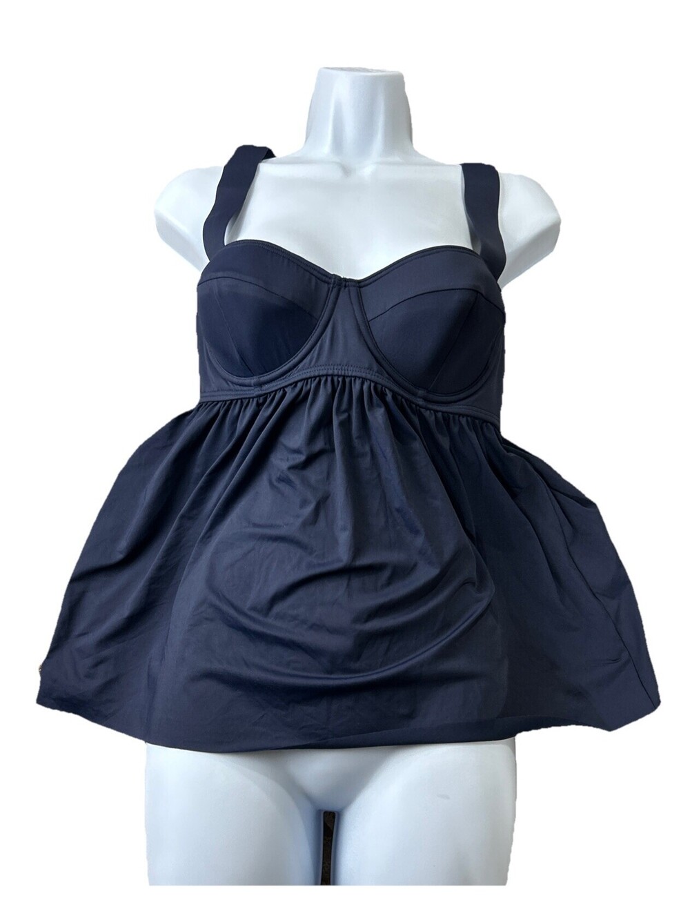 Michael Kors Swimsuit Tankini Top Medium Navy Women’s MM2J022 Beach Swimwear